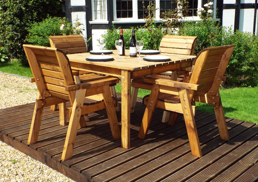 Four Seater Square Table Set