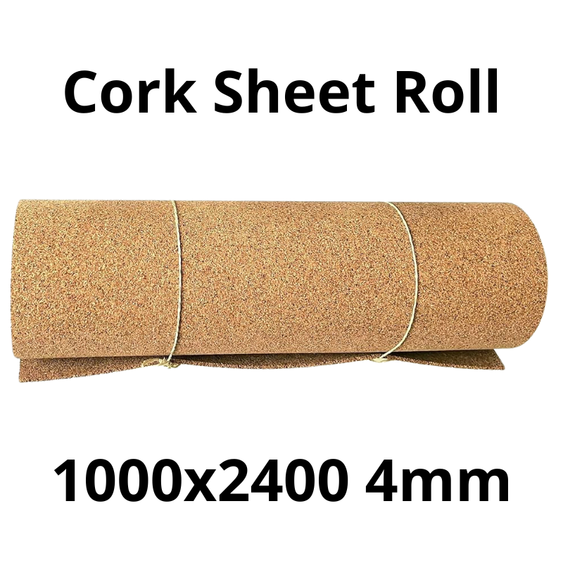 Cork Sheet Roll - 1000x2400mm - 4mm - Décor and DIY - Pack of 1