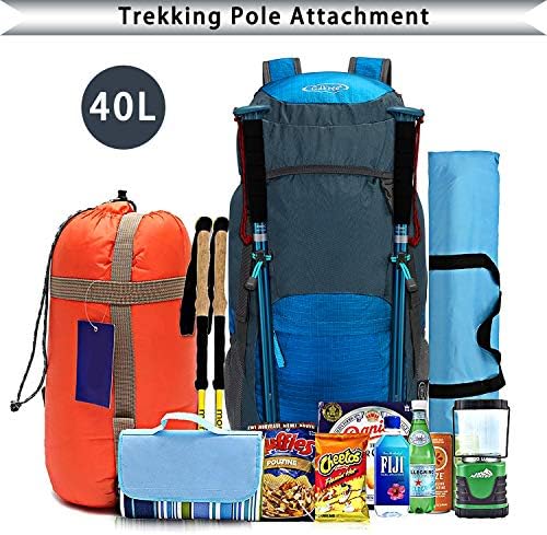 G4Free 40L Rucksack Foldable Hiking Backpack Ultra Lightweight Camping Daypack