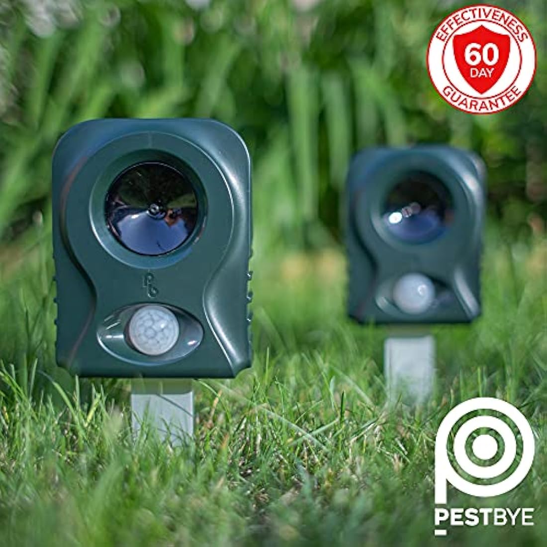 Pestbye® Battery Operated Cat Repellent V2 - Easy To Use Ultrasonic Cat Scarer with HyperResonance Frequency