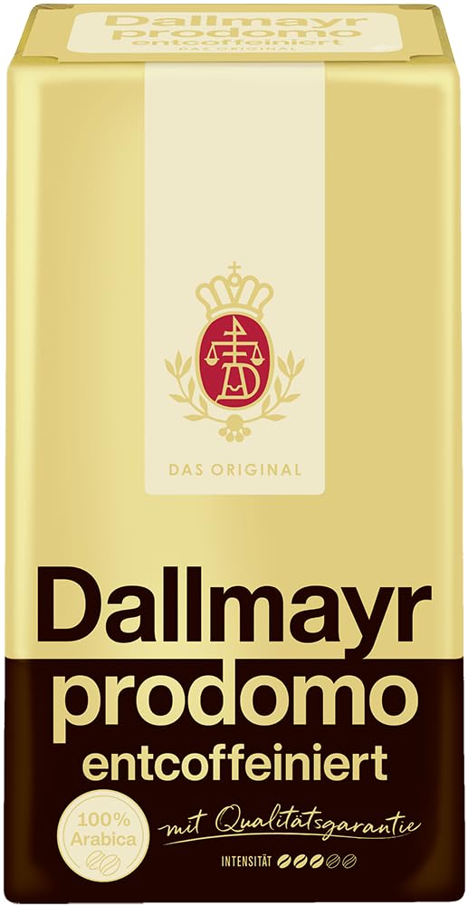 Dallmayr - Prodomo Coffee Decaffeinated (Ground Coffee) | Total Weight 500 Grams