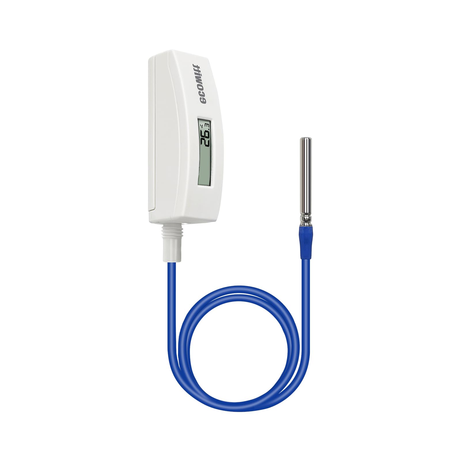 ECOWITT WN34D Pool Thermometer for Home, Digital Water Temperature Sensor with LCD Display, Easy to Install, Waterproof, 3.28ft Cable Sensor for