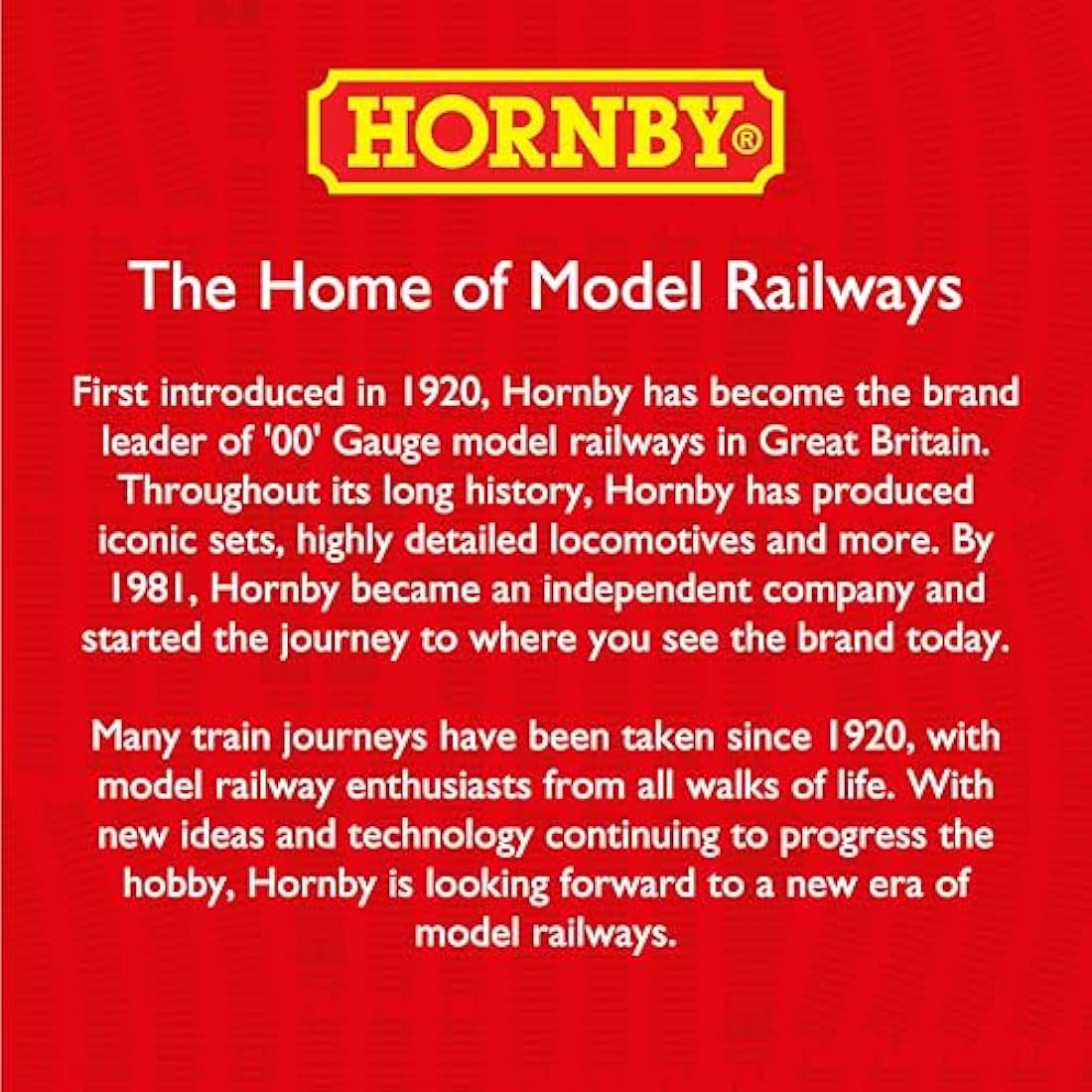 Hornby Train Set - R1255M Flying Scotsman Analogue OO Gauge Locomotives Model Railway Sets, Starter Electric Locomotive Kits - Miniature Steam Engine Building Kits, 1:76 Scale Model Train Gifts
