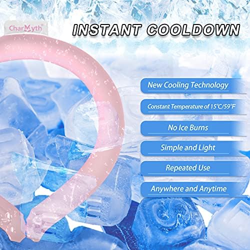 Charmyth Neck Cooler, Neck Cooling Tube Starts Below 15°C (59°F), Cooling around the Neck for Heat Dissipation Summer Outdoor