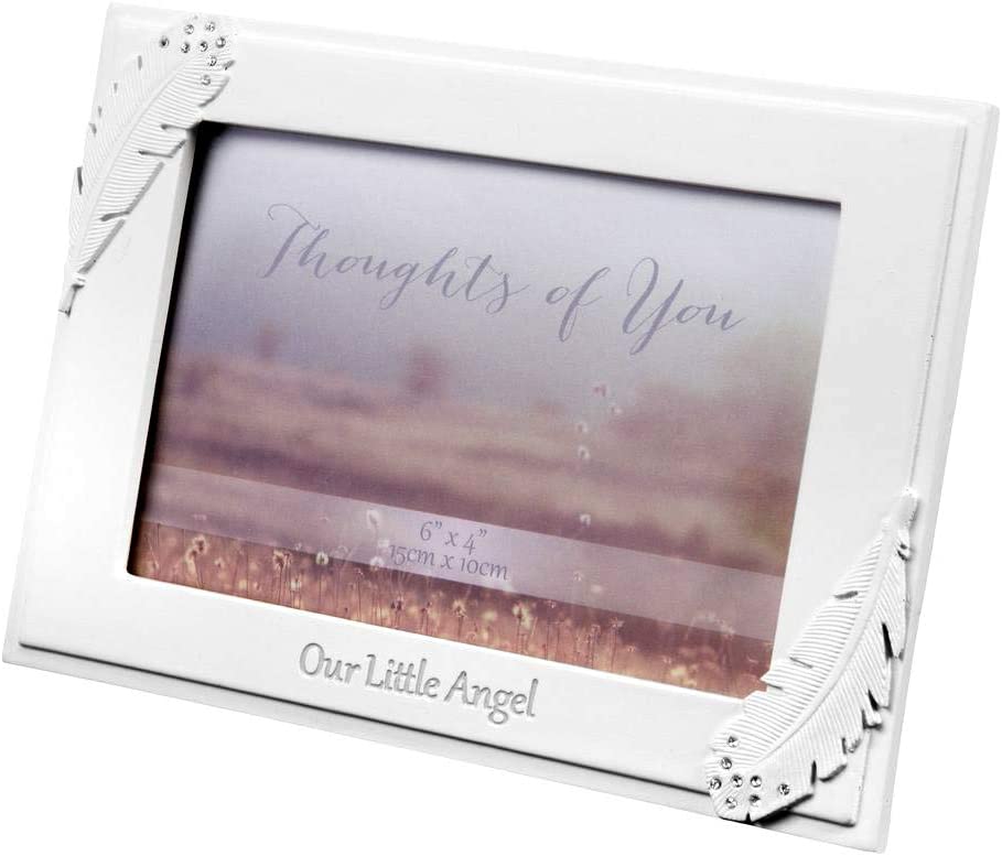Juliana Commemorative photo frame "Our Little Angel with feather angel wings