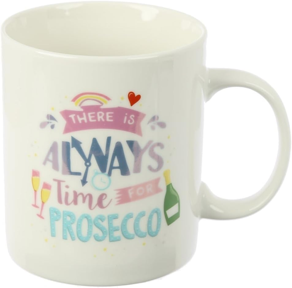 Prosecco Slogan bone china mug