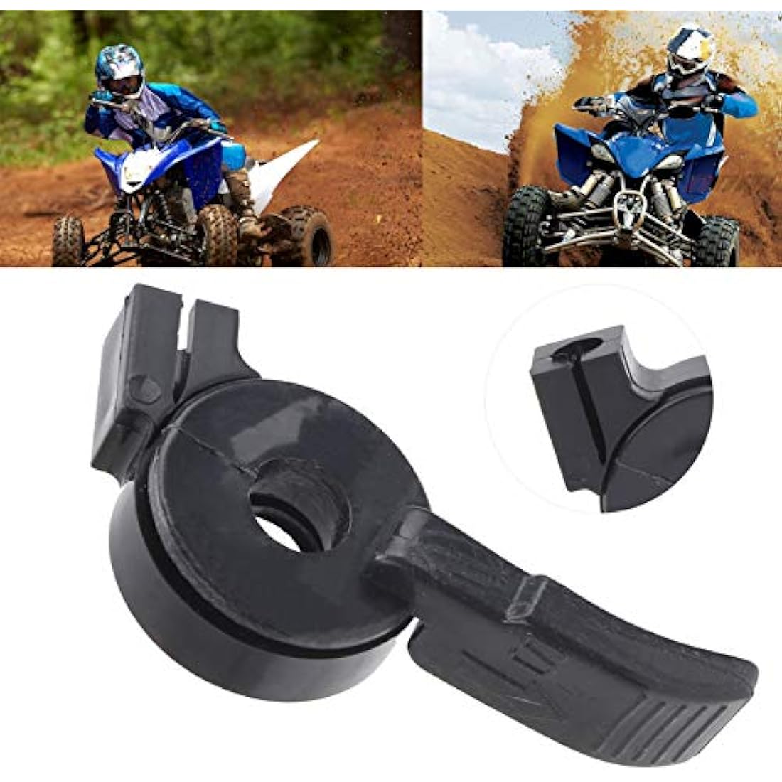 Fydun Motorcycle Handlebar Choke Lever, Rubber Handlebar Throttle Control Choke Lever Fit for Pit Trail Dirt Quad Bike ATV