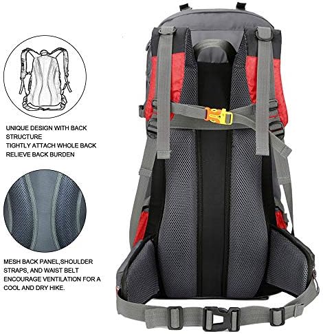 60L Waterproof Ultra Lightweight Packable Climbing Fishing Traveling Backpack Hiking Daypack,Backpack,Handy Foldable Camping Outdoor Backpack Bag with a Rain Cover