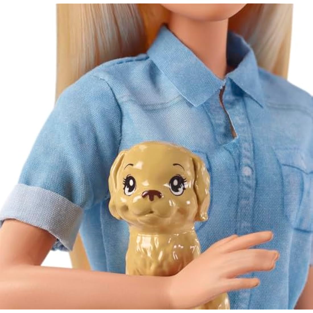 Barbie Travel Doll, Blonde, with Puppy, Opening Suitcase, Stickers and 10+ Accessories, for 3 to 7 Year Olds