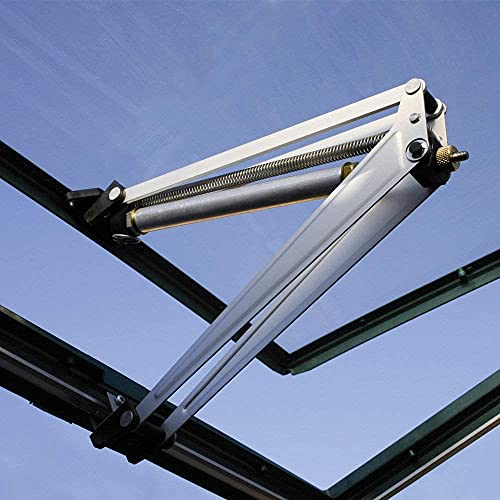 Automatic Greenhouse Opener, Solar Energy Heat Sensitive Temperature Controlled Automatic Vent Opener Up to 15lb Load Capacity 18 inch Window Opening