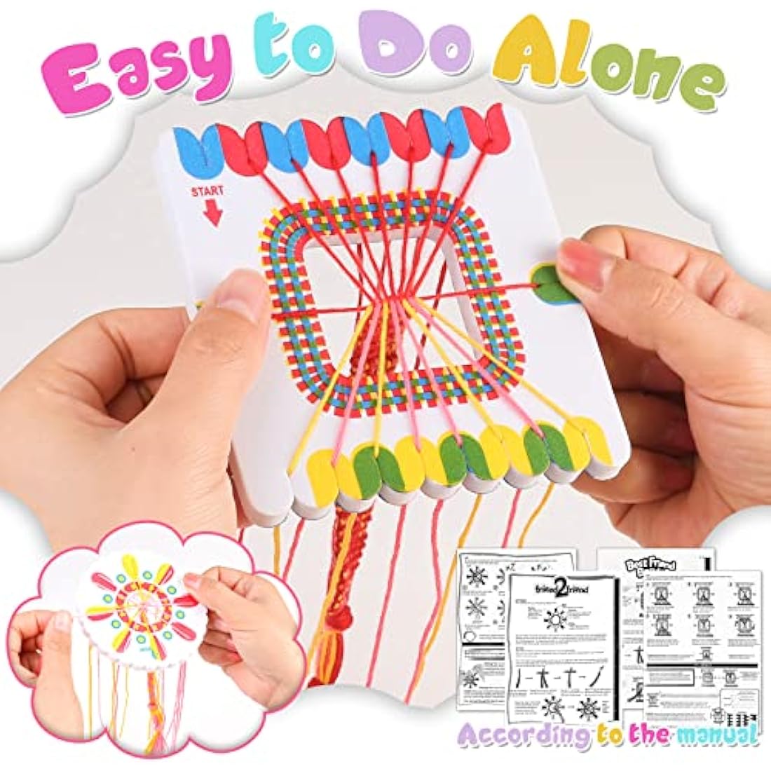 modacraft Friendship Bracelet Making Toys for Girl , Friendship DIY Craft Kit for 8-14 Years Old Kid Jewellery Making Kits Birthday Gifts , Present for Girls