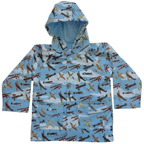 Raincoat - Vintage Airplanes - Powell Craft - 2-3 years