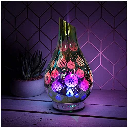 lesser and pavey Vase Shaped Desire Humidifier | 3D Silver Christmas Baubles