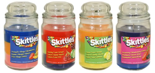 Tropical Scented Triple Poured Skittle Candle 16oz Candle