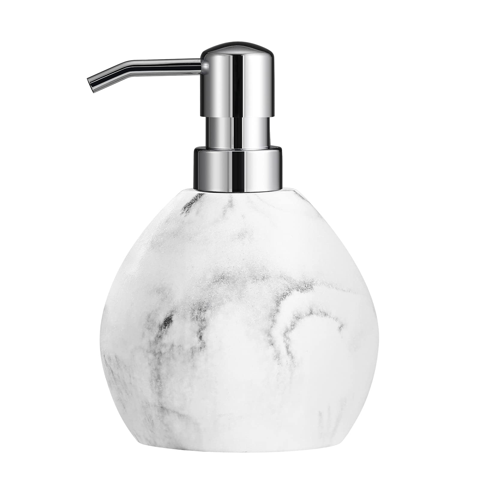 Luxspire Hand Soap Dispenser, 15.2 oz Countertop Hand Lotion Pump Bottles, Lotion Container, Refillable Liquid Hand Soap Jar, Resin Shower Dispensers