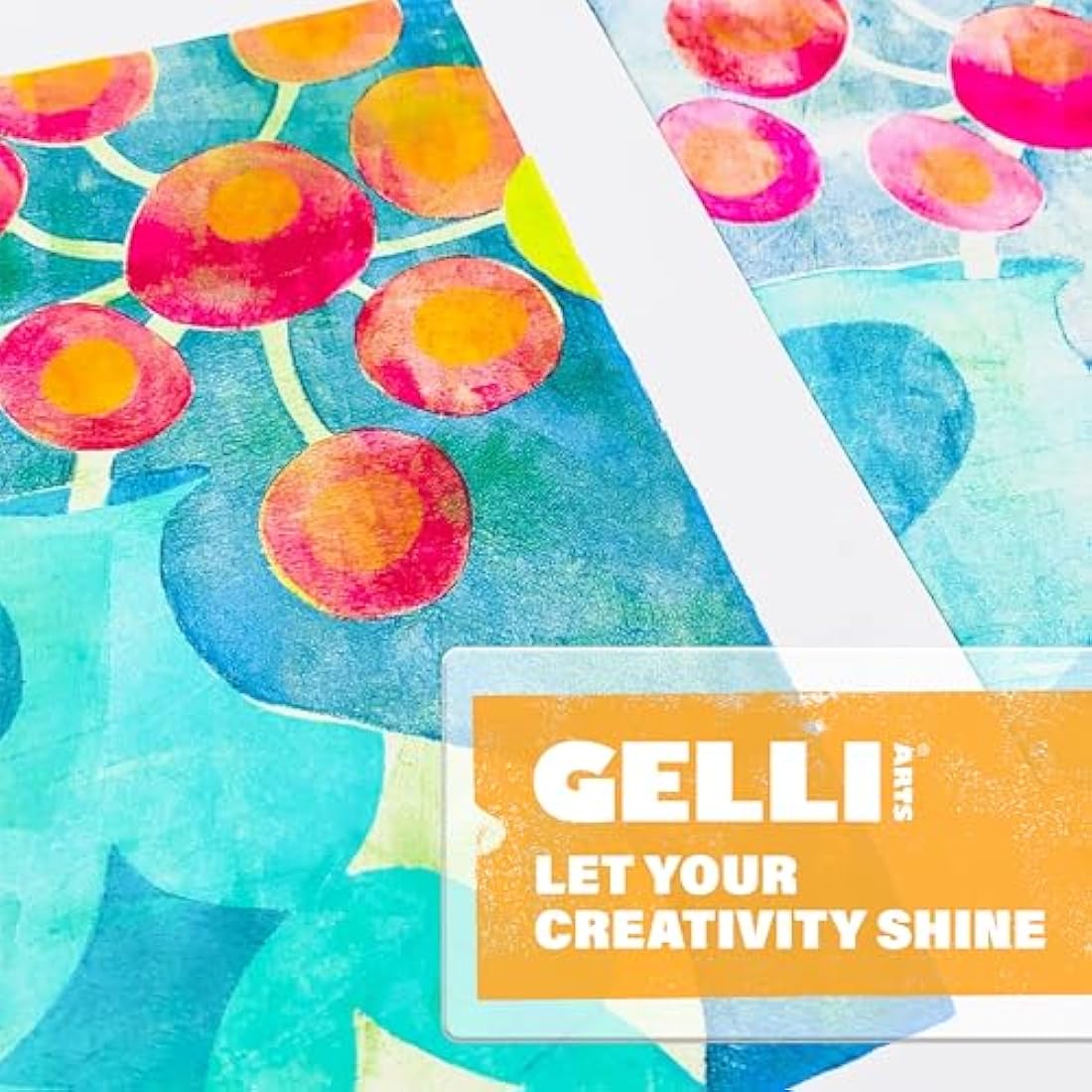 Gelli Arts GL8X10 8"x10" Plate, Multicolour