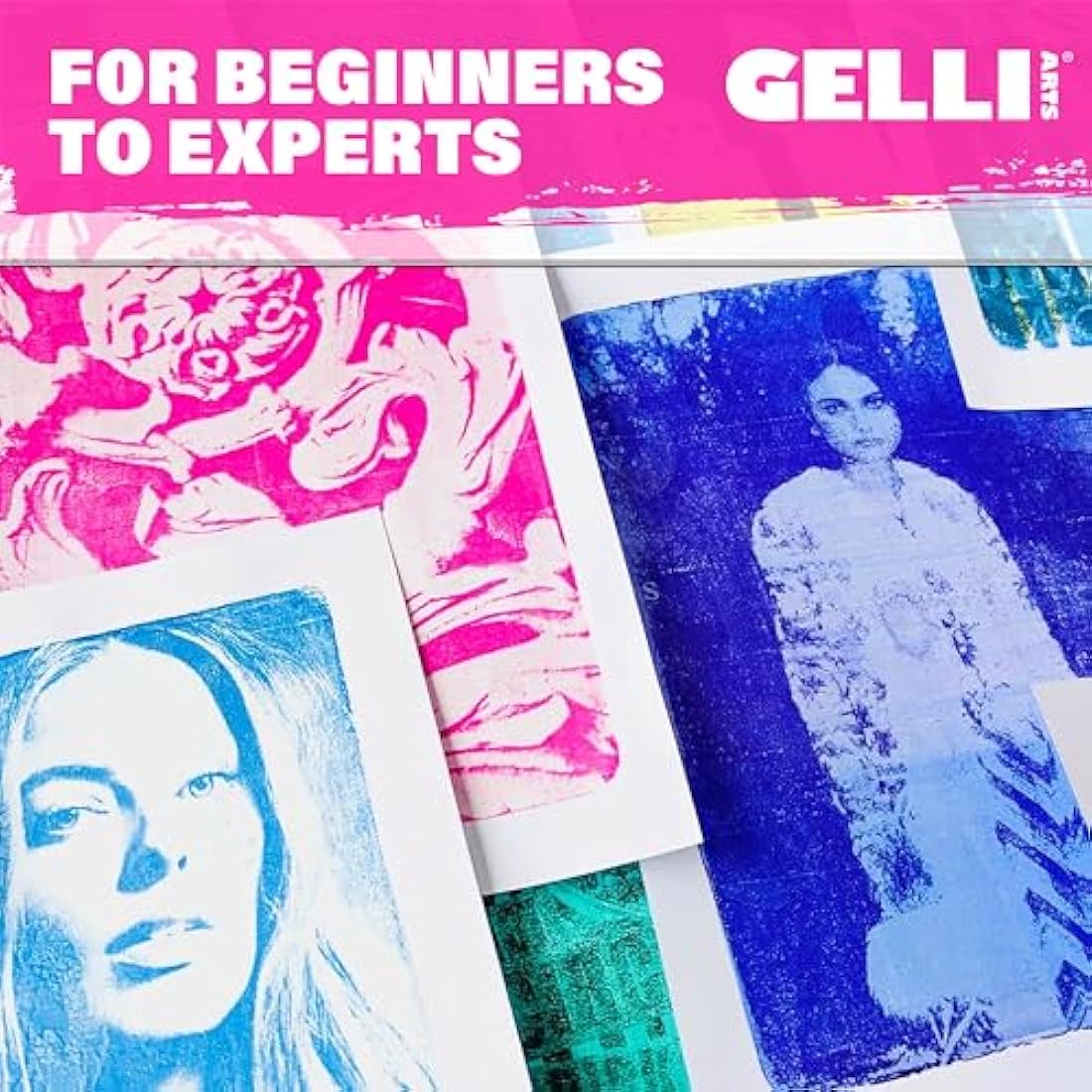 Gelli Arts GL8X10 8"x10" Plate, Multicolour