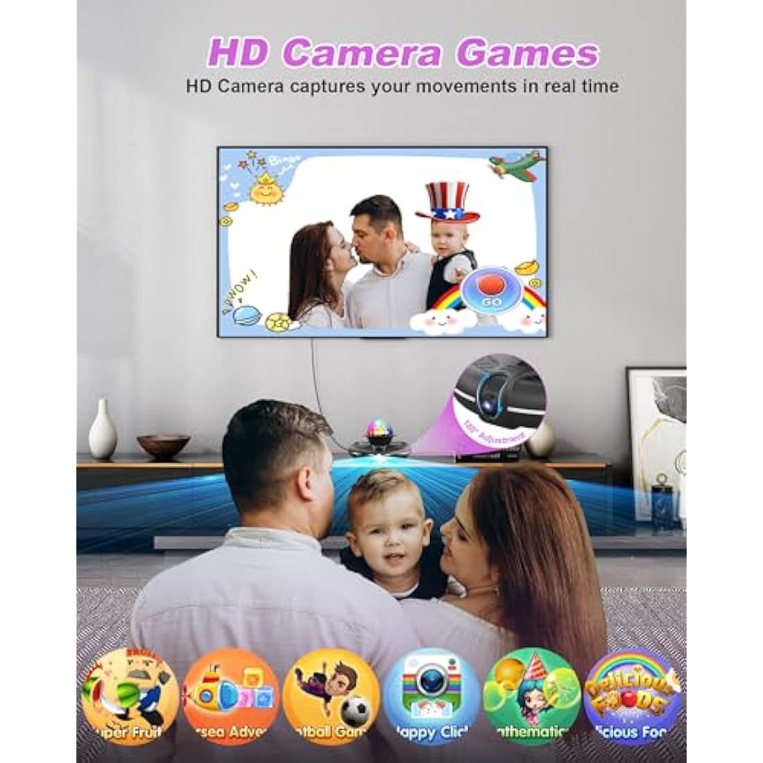 Acelufly Dance Mat, Electronic Dance Mat for TV with Camera, Non-slip Dance Mat for Girls, Birthday Gifts Dance Game Mat for Kids Adults Girls Boys (Black)
