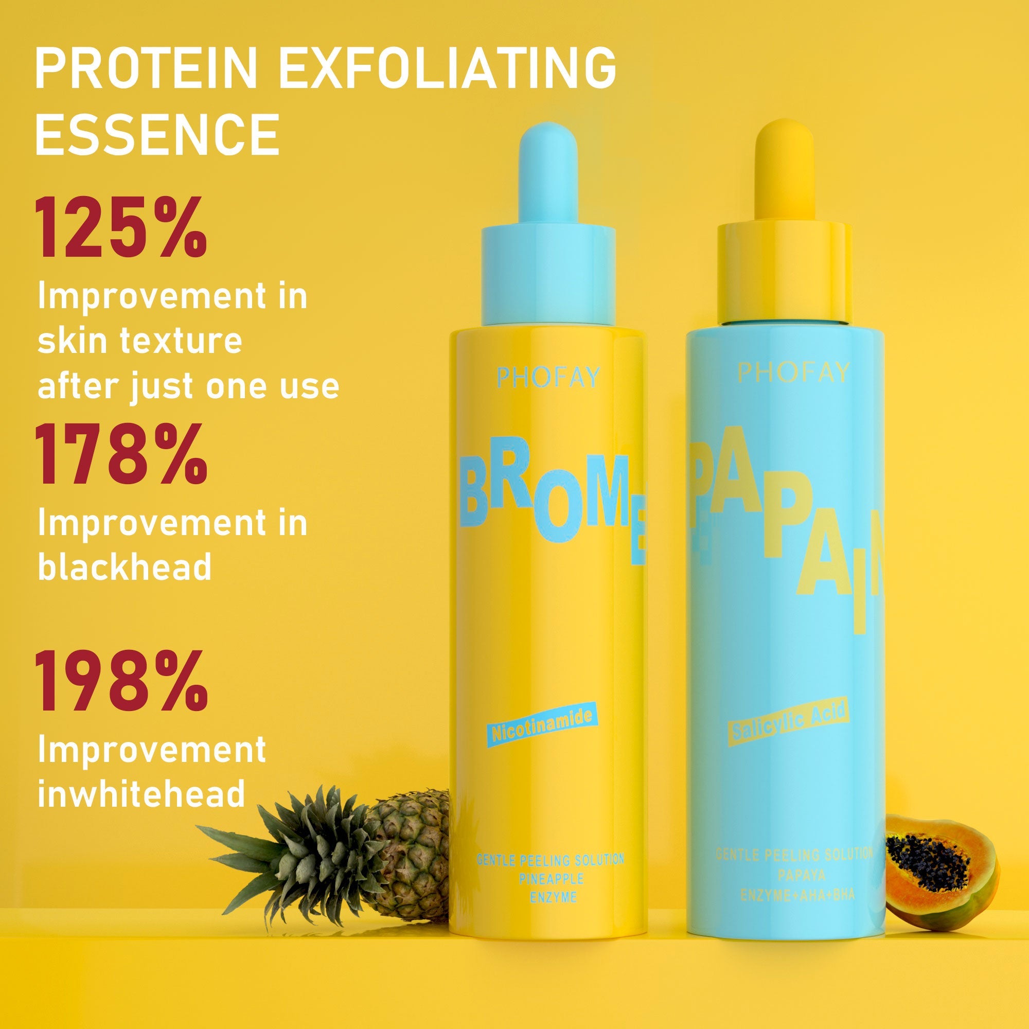 PHOFAY GLYCOLIC ACID AHA EXFOLIATING BRIGHTENING TONER