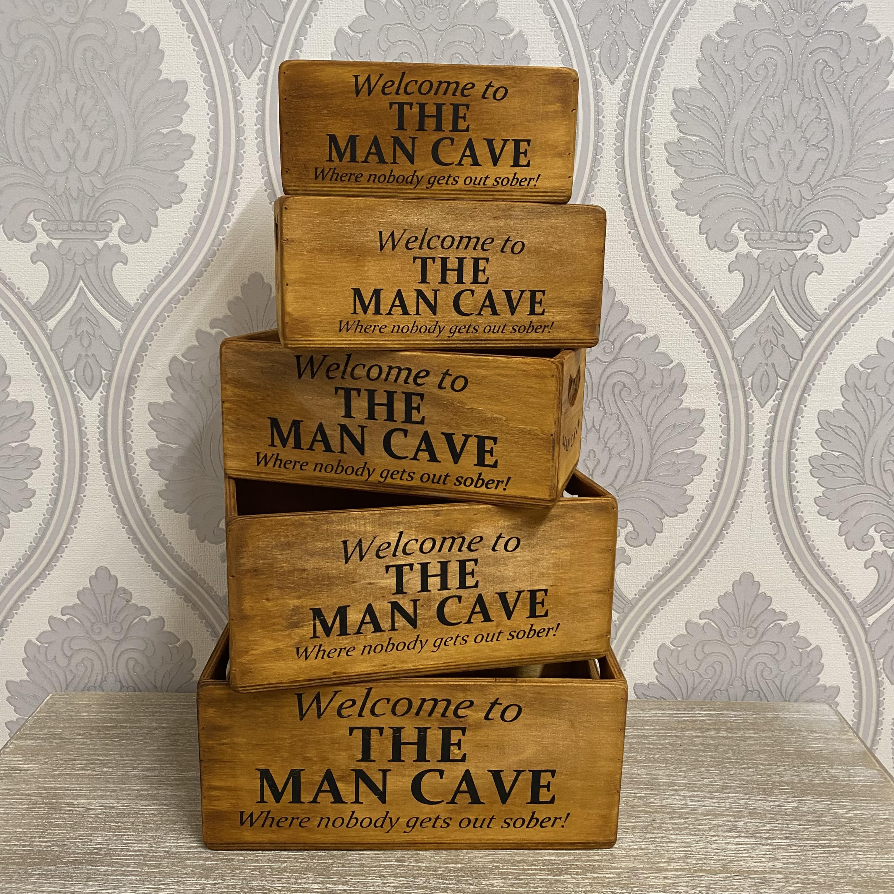 SET 5 WAXED BOXES