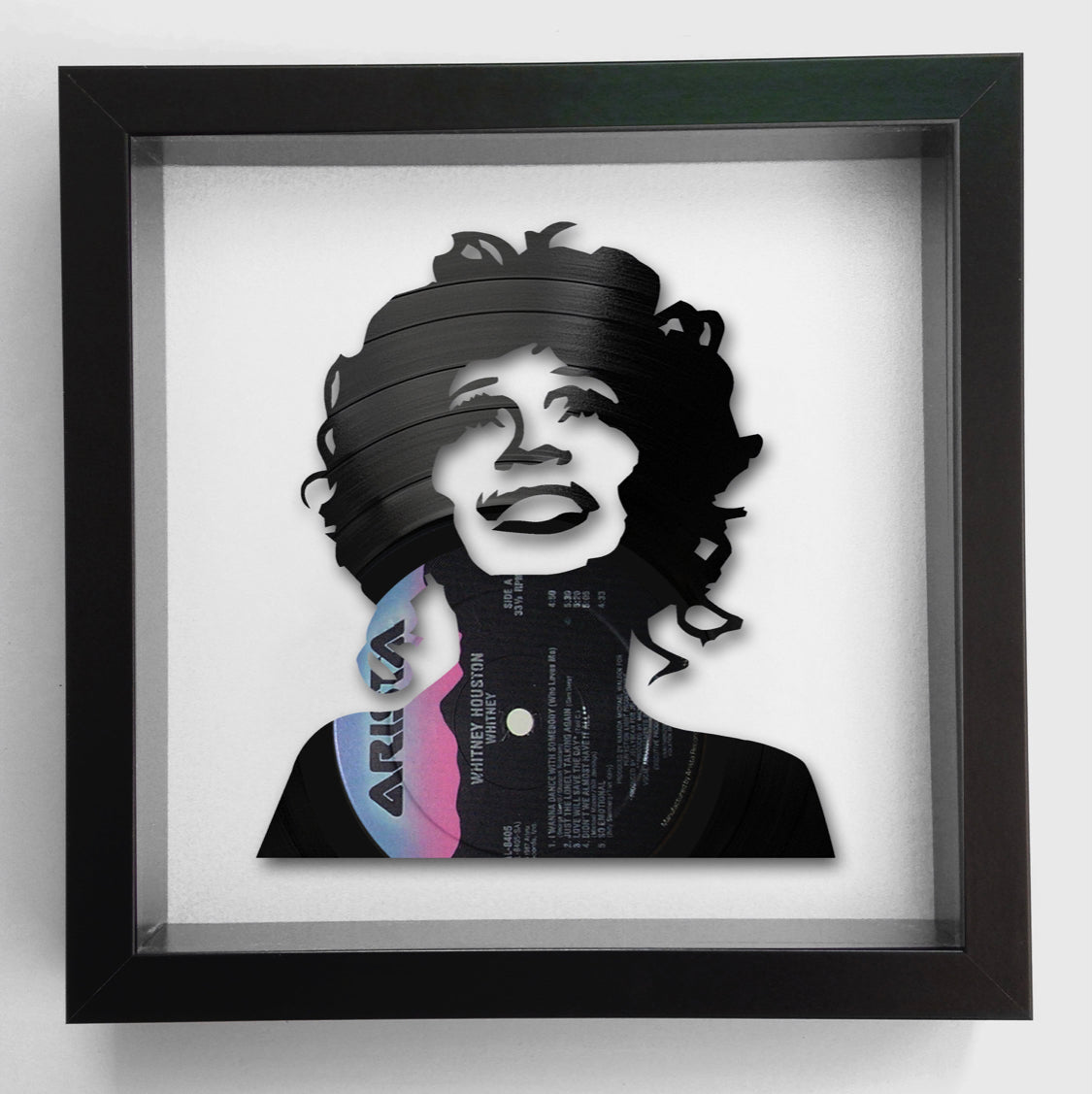 Whitney Houston - Whitney LP / One Moment in Time - Original Vinyl Record Art 1988