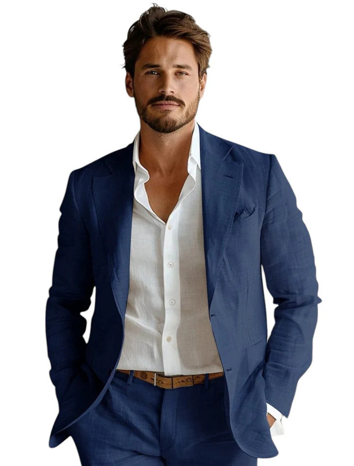 Men's Spring Jacket Business Suit Plus Size British