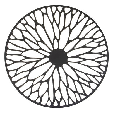 Trento Medium Black Frame Floral Design Wall Art