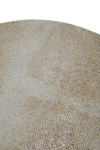 Cadio Shagreen Effect Round Stool