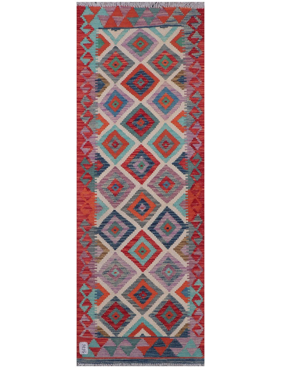 Maimana Kilim - 199 x 69 cm