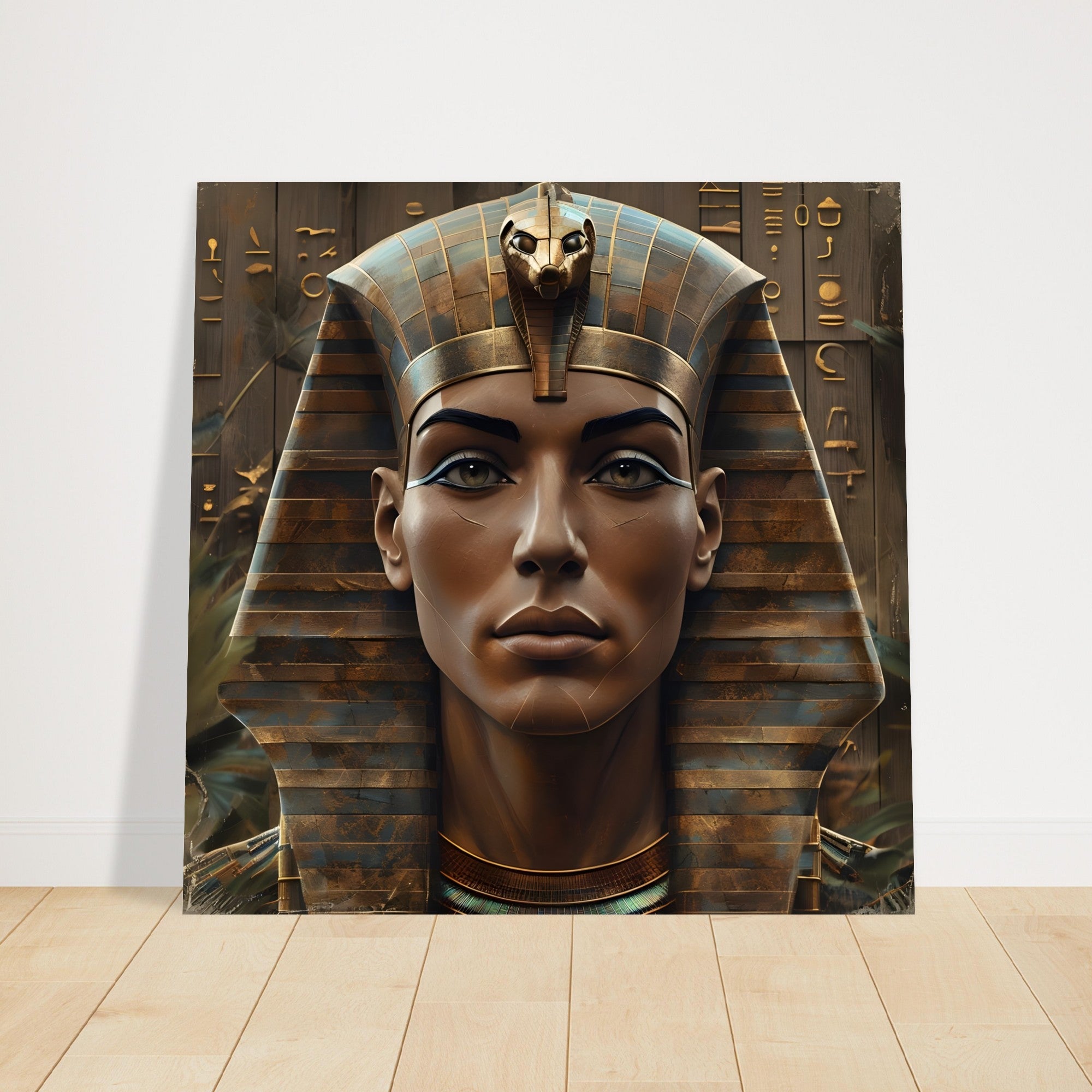 Retro Futurism Pharaoh Poster – Stylish Egyptian Wall Art | Bold Modern Decor