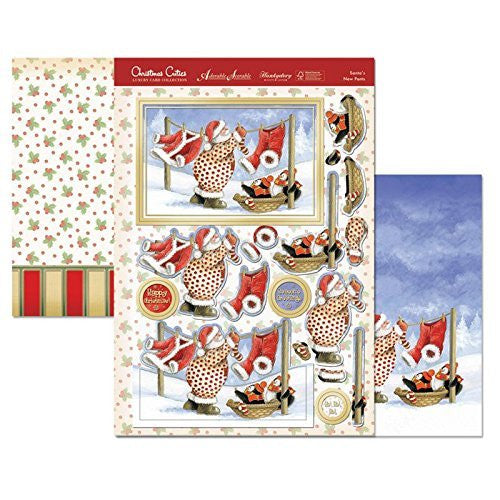 hunkydory christmas cuties santa s new pants topper set
