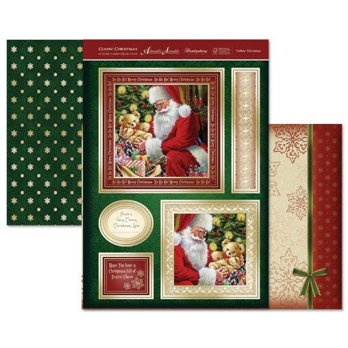 hunkydory classic christmas father christmas topper set