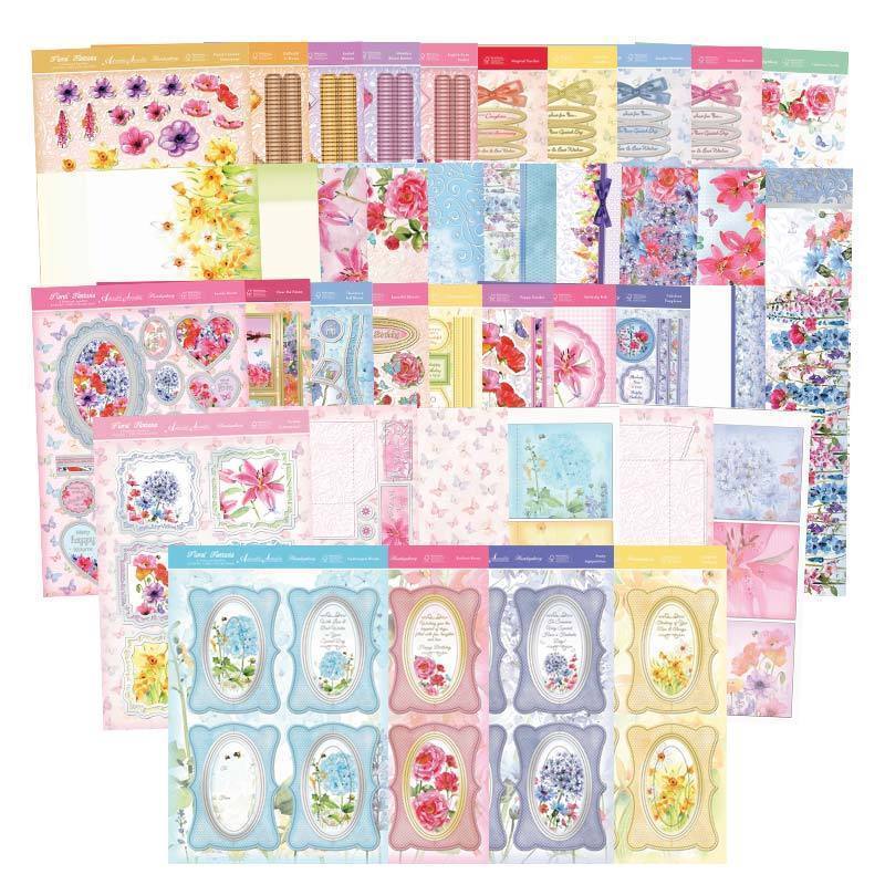 Hunkydory ADORABLE SCORABLE Luxury Card Collection FLORAL FANTASIA FAN101