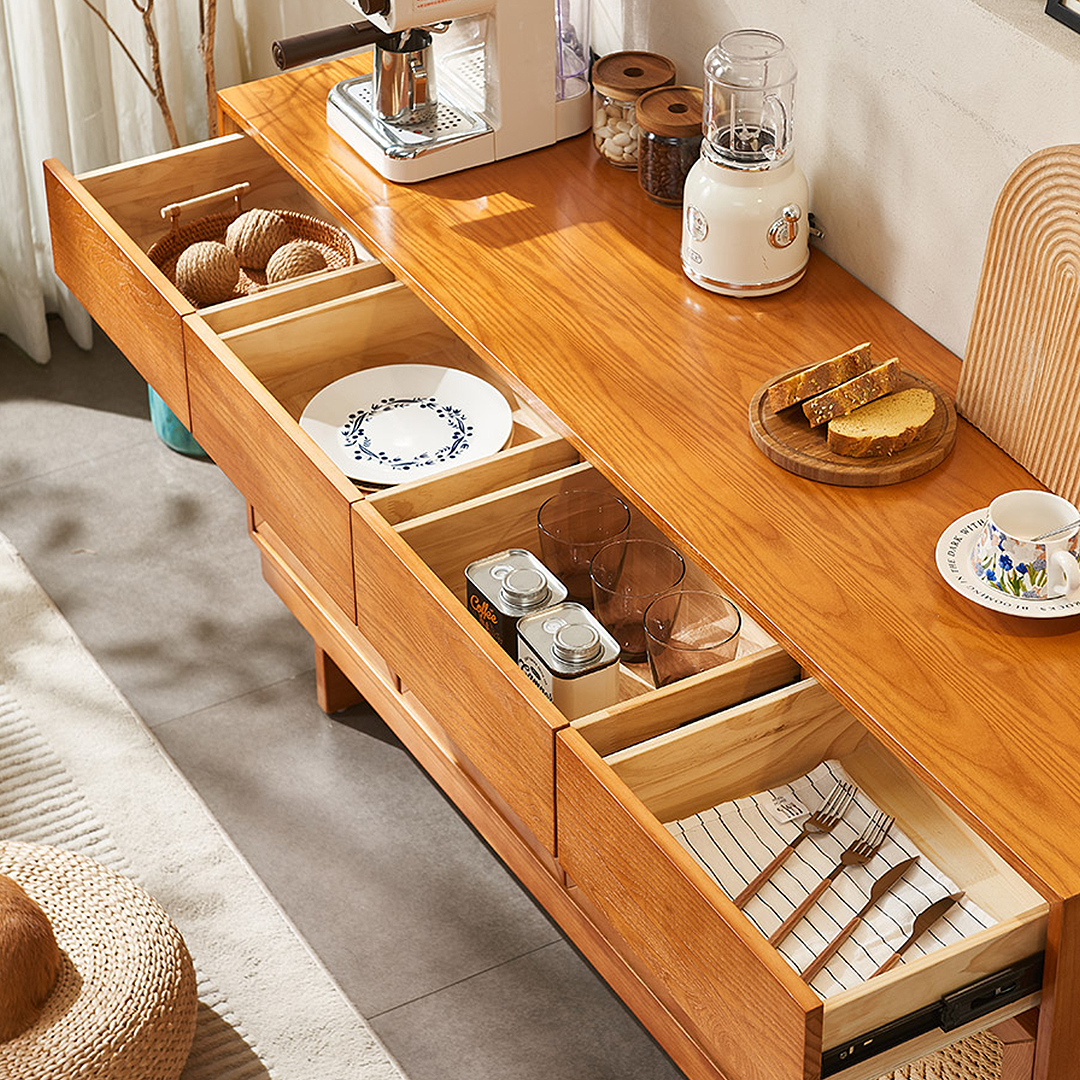 Hadza Narrow Sideboard, Solid Wood