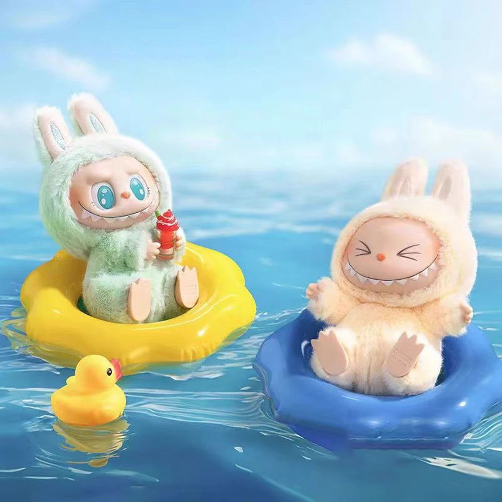 The Monsters Labubu Sit-Down Party Series Plush Pendant Doll Vinyl Face Doll Heart-Moving Macaron Doll Collection Decoration