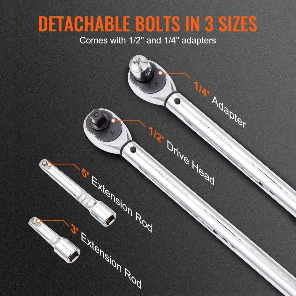 VEVOR Mechanical Torque Wrench Set Precision Pointer Hand Tools 1/2" 1/4" 3/8" Torque Wrench Mechanical Workshop Car Repair Tool