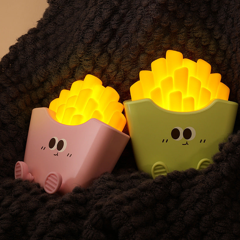 Creative Cute French Fries Night Light Charging Night Rechargeable Lamp Home Decor