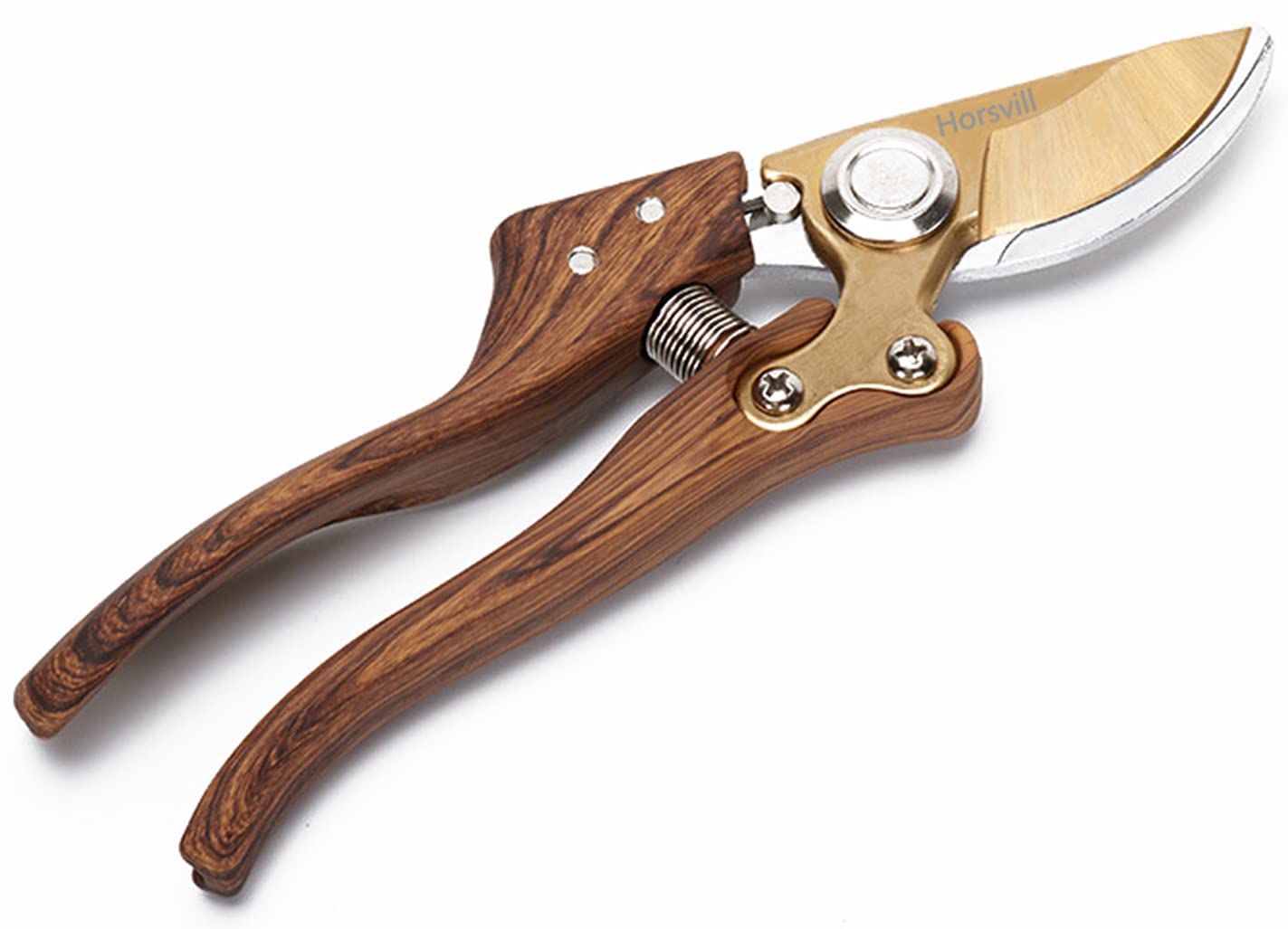 Horsvill Garden Shears, Pruning Scissors Made of Japanese SK4 Steel Blades, Garden Secateurs for Heavy Duty, Garden Snips and Flower Plants Clippers,