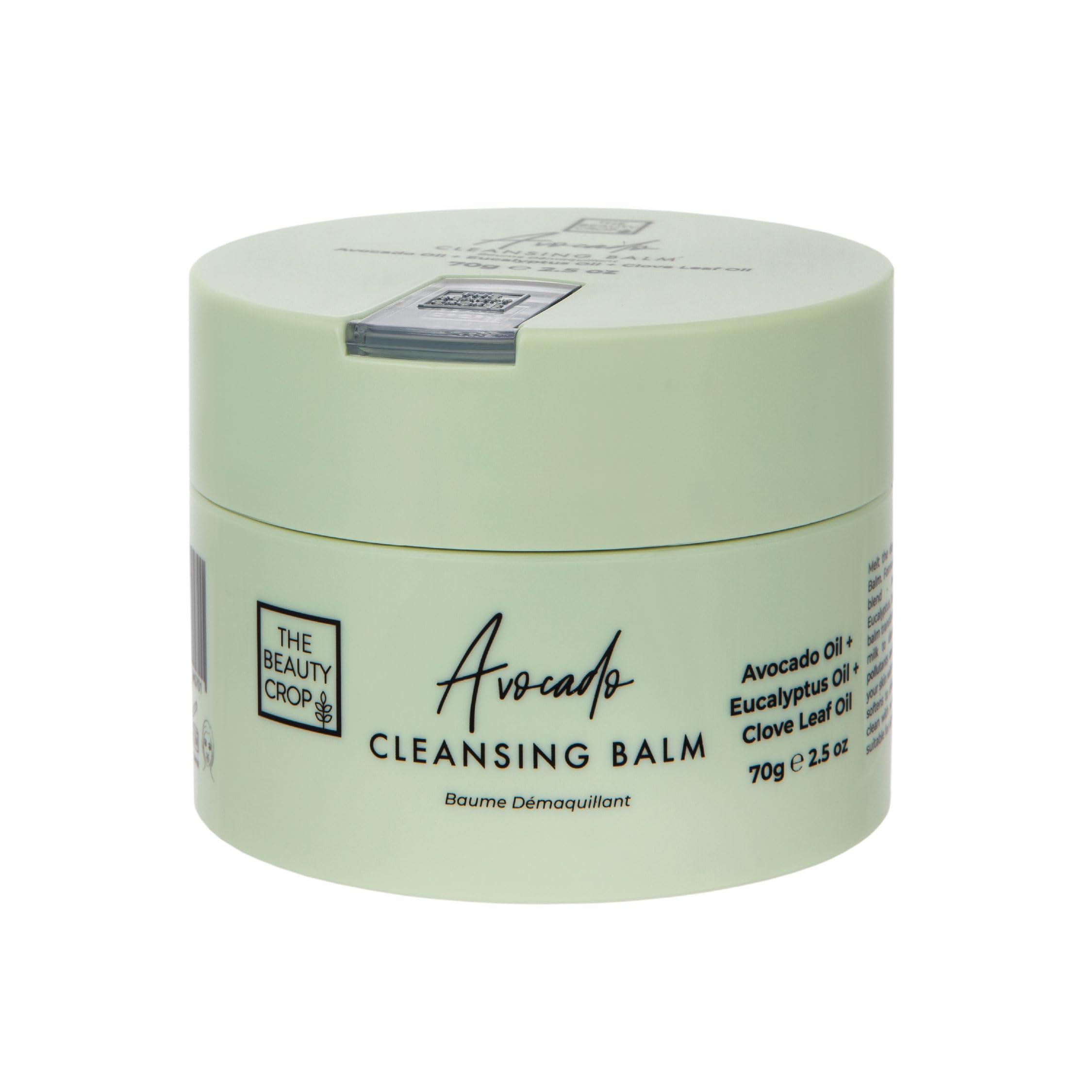 The Beauty Crop Avocado Refillable Cleansing Balm - Nourishing & Hydrating, Suitable For All Skin Types, Vegan Friendly - 100 ml