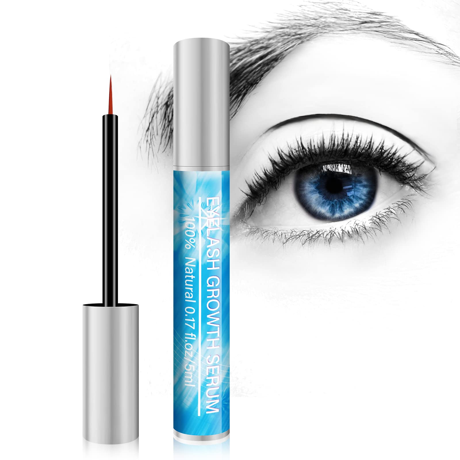 Eyelash Growth Serum, Lash Serums Eyebrow Enhancer and Eyelash Serum for Growth and Thickness, Eye Lash Serum to Growth Longer, Fuller, Stronger With