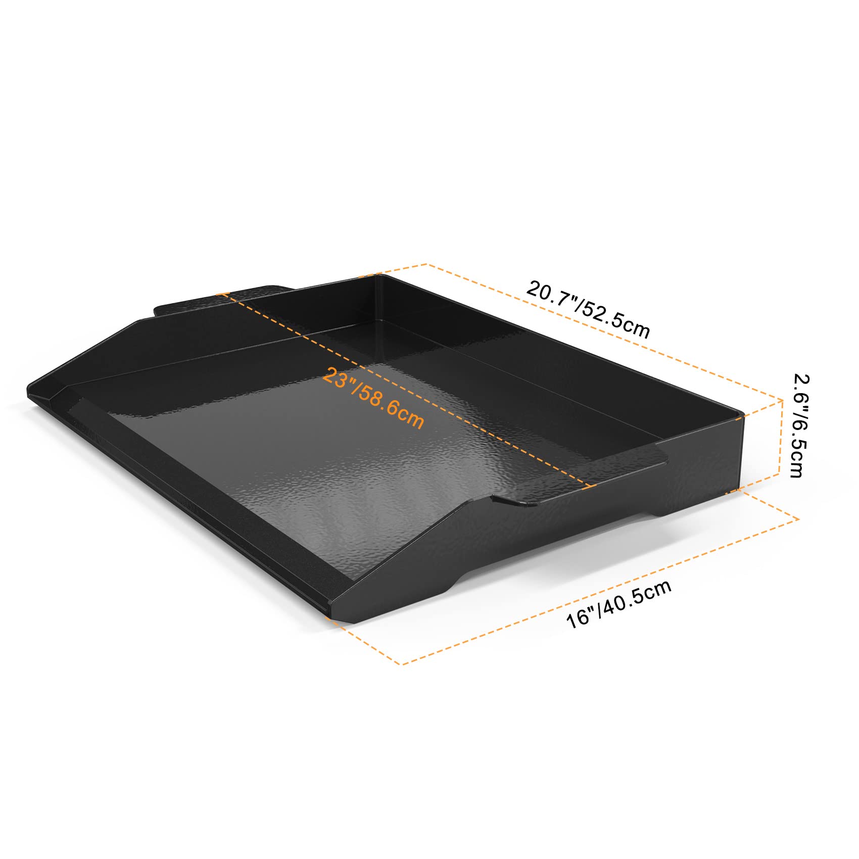 Onlyfire Enamelled Cast Iron BBQ Griddle Plancha Non-Stick Grill Plate with Extra High Sidewalls for All Gas Grills and Gas Hob