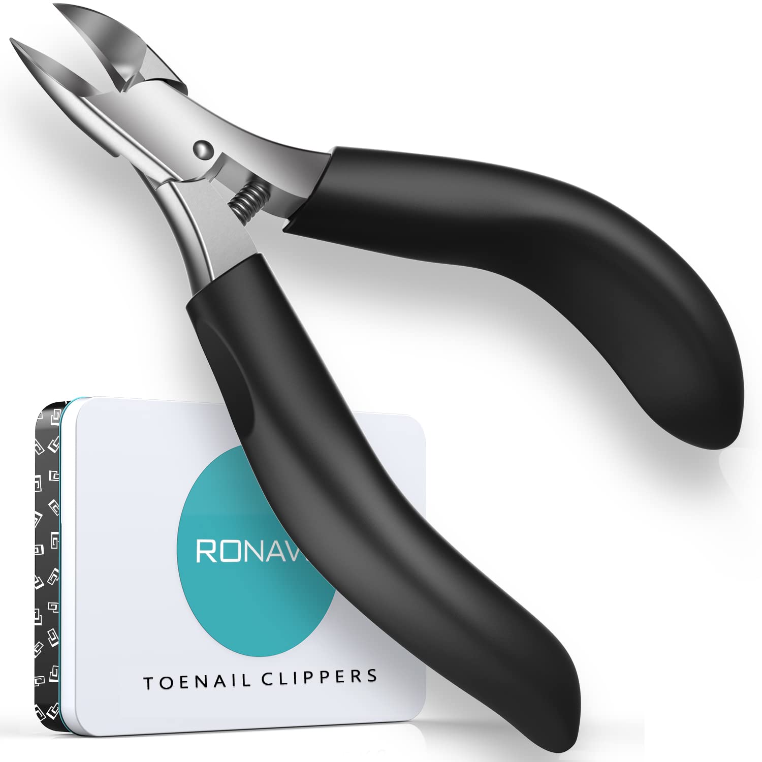 Toenail Clippers for Ingrown Toenails - Professional Ingrown Toe Nail Clippers with Best Curved Super Blade & Long Handle, Easy Deep in Nails, Heavy