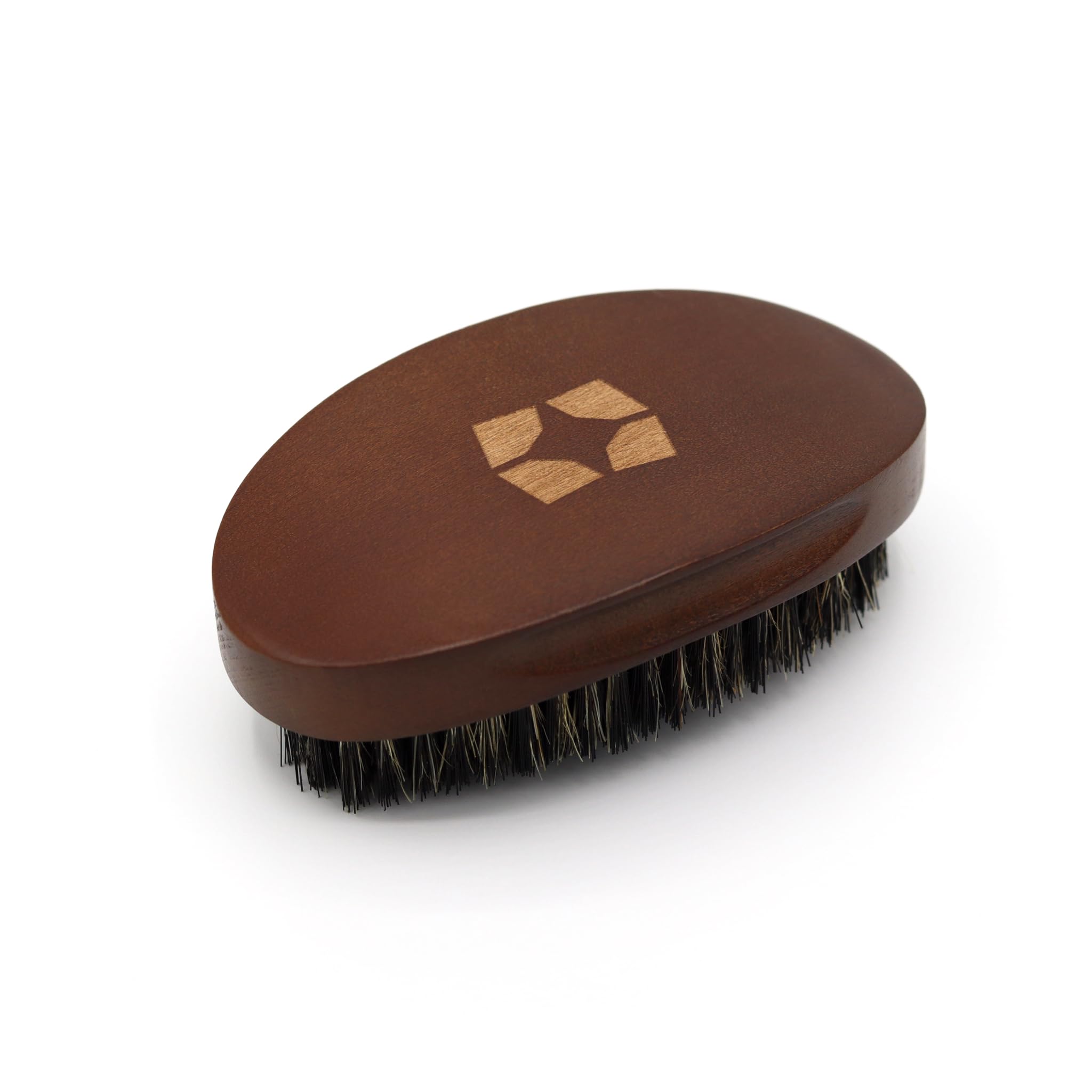 SHYNE Medium Curved Hairbrush | 360 Wave Brush with Reinforced Boar Bristles | Perfect for Waves and Beards | Everyday Grooming Men?s Brush | Compact