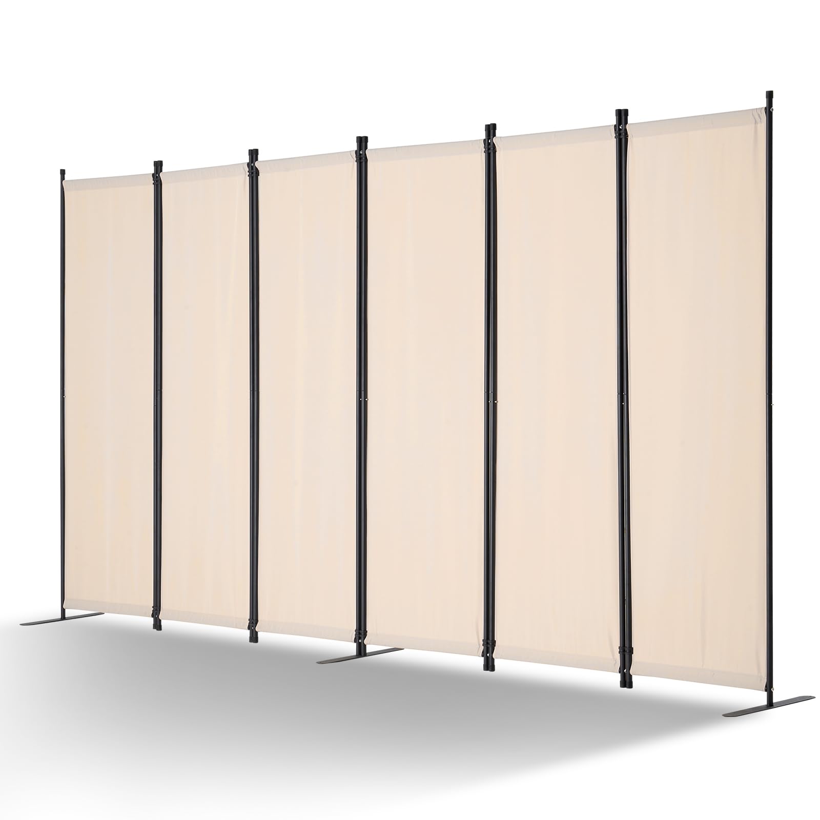 VEVOR Room Divider, 6 Panels Room Divider, Folding Privacy Screen and Portable Partition Divider for Room Separation, Freestanding Room Partitions for