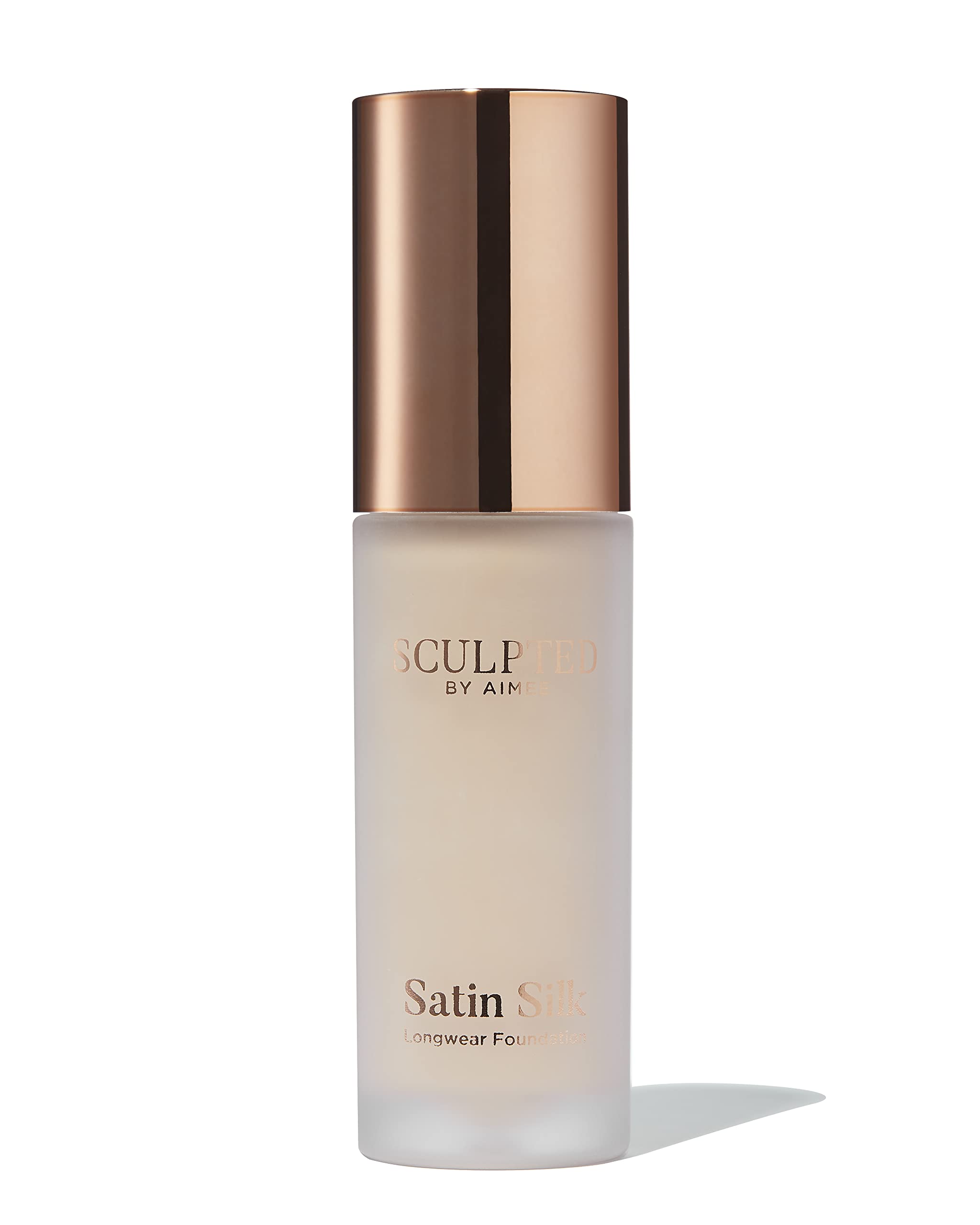 Satin Silk Longwear Foundation from Sculpted by Aimee (Fair Golden 2.75) - Lightweight, Hydrating & Buildable High Coverage, Sweat-Resistant