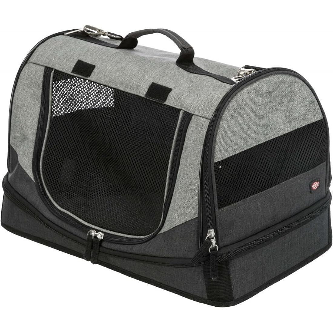 Trixie Tasche Holly, 30 × 30 × 50 cm, schwarz/grau