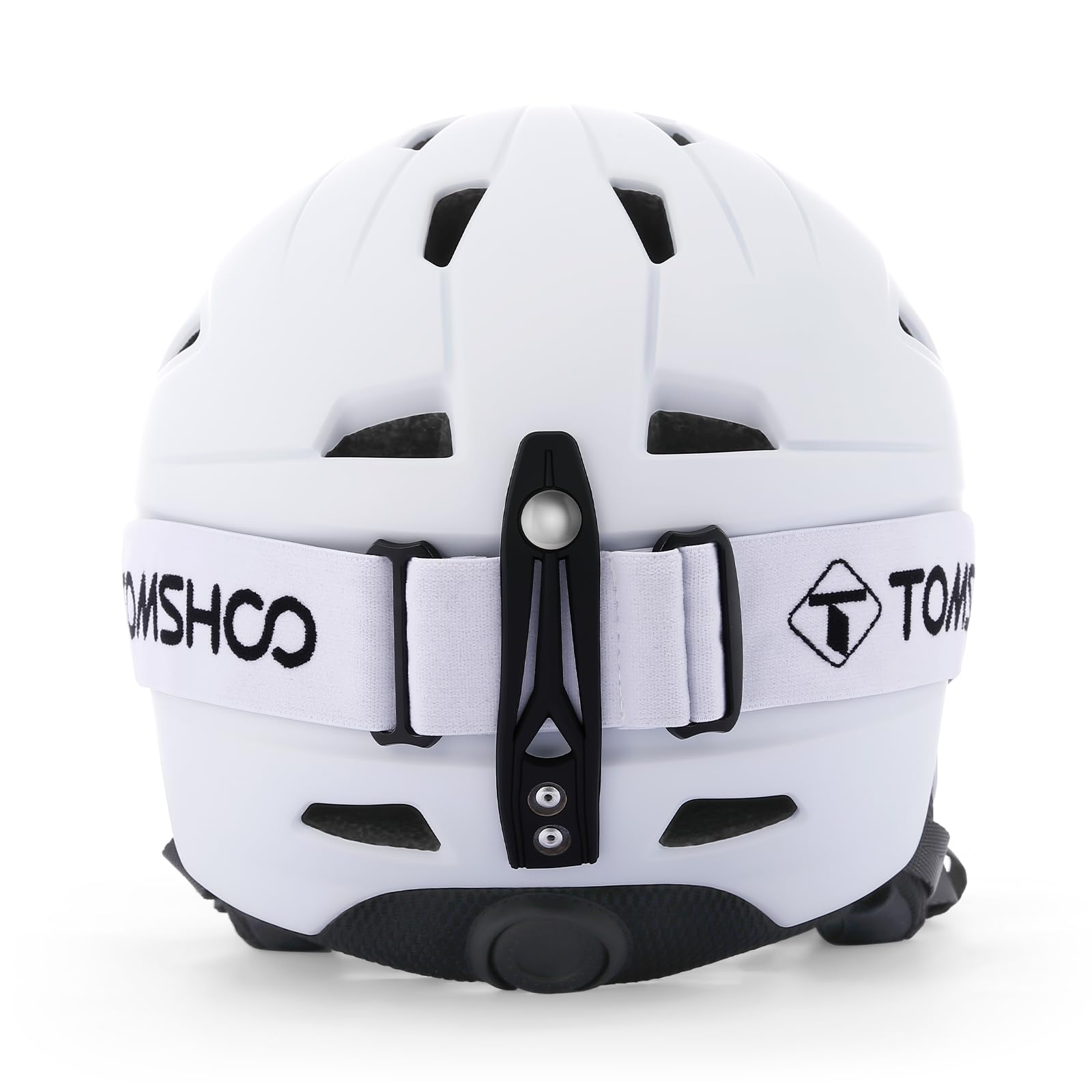 TOMSHOO Ski Helmet Set, Snowboard Helmet with Ski Goggles Set, Earmuffs, Ventilation Holes, Skiing Gear for Men Women Youth(L, White)