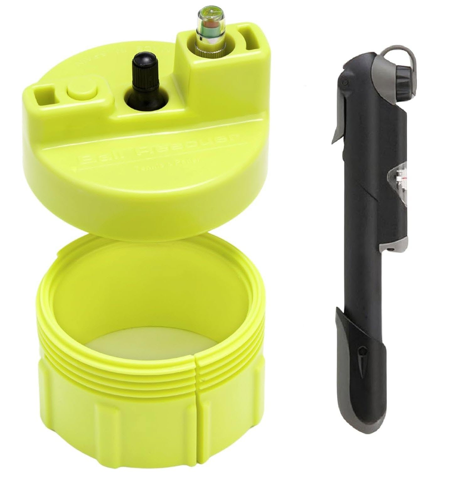 BALL RESCUER: Tennis/Padel Ball Life Extender Converts Plastic Tennis/Padel Ball Containers to a 30 psi Ball Pressurizer Needs a Bicycle Pump to