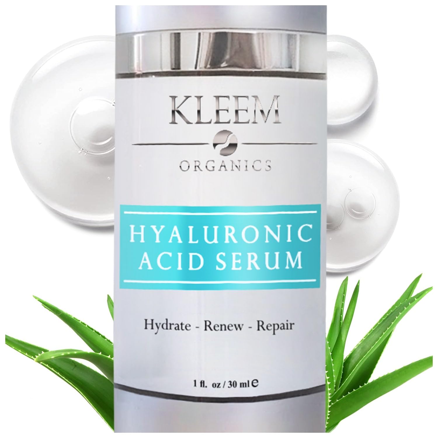 2.5% Pure Hyaluronic Acid Face Serum - Anti Wrinkle & Anti Aging Hyaluronic Acid for Face with Vitamin C & E, Aloe - Antiaging Hydrating Serums