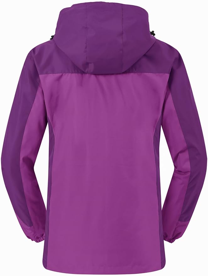 Women's Winter Ski Coat Jacket 3-in-1 Waterproof, Windproof, Warm, Purple Size S
